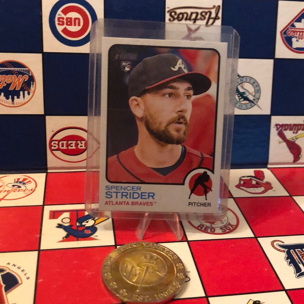 Spencer strider rookie card of the Atlanta braves